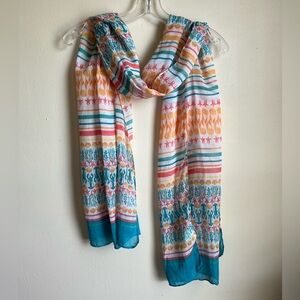 Charming Charlie Beach Themed Scarf